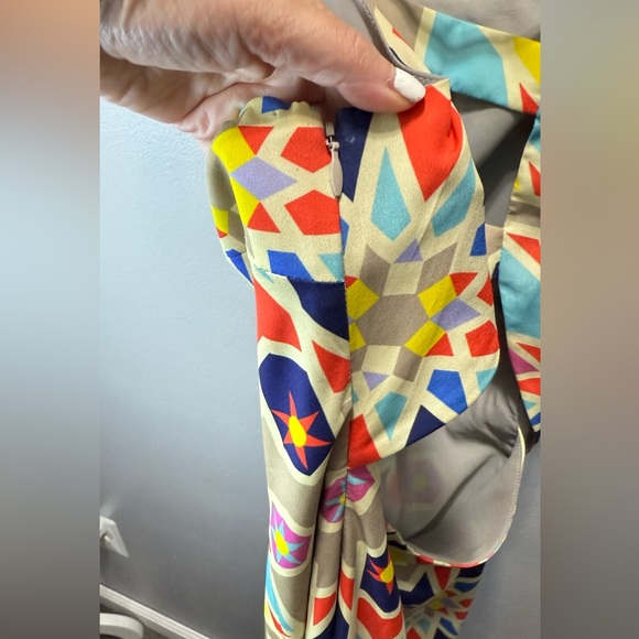 Mara Hoffman Geometric Colorful Open‎ Back Column Maxi Dress Size Small - Picture 4 of 4